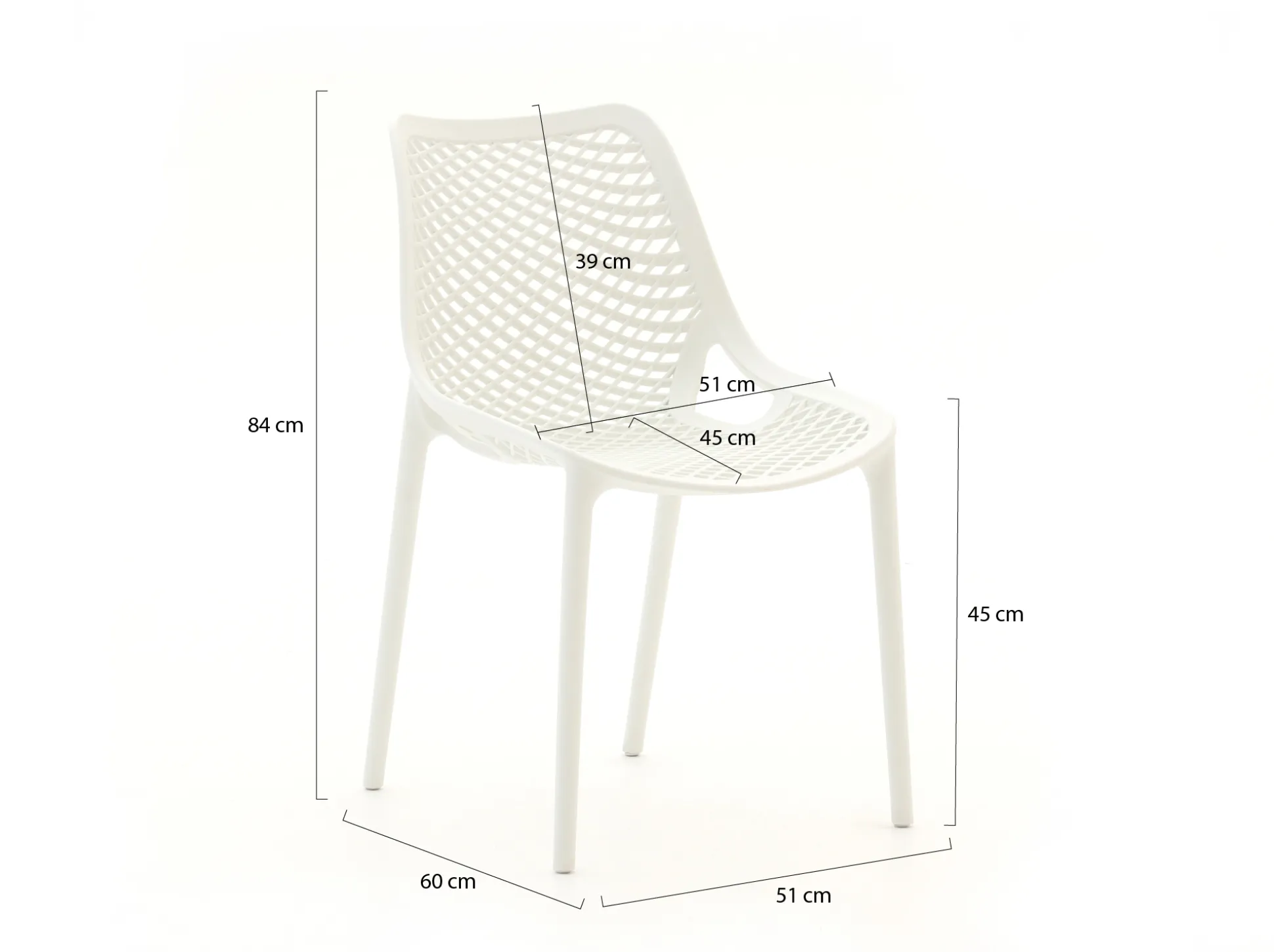 Forza Ripi/Menzano 220cm dining tuinset 7-delig stapelbaar