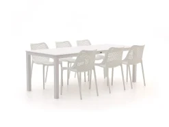 Forza Ripi/Menzano 220cm dining tuinset 7-delig stapelbaar