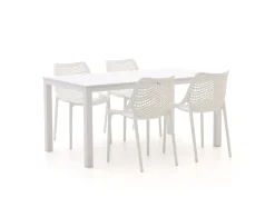 Forza Ripi/Menzano 160cm dining tuinset 5-delig stapelbaar
