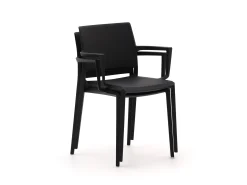 Forza Sile/Canzo 140cm dining tuinset 5-delig stapelbaar inklapbaar