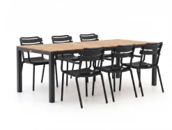 Forza Vico/Fidenza 220cm dining tuinset 7-delig stapalbaar
