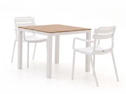 Forza Vico/Fidenza 90cm dining tuinset 3-delig stapelbaar