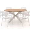 Forza Vico/Fidenza ø149cm dining tuinset 7-delig stapelbaar