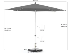 Glatz Alu-Smart parasol ø 300cm