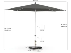 Glatz Alu-Smart parasol ø 300cm