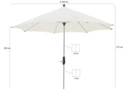 Glatz Alu-Twist parasol ø 330cm