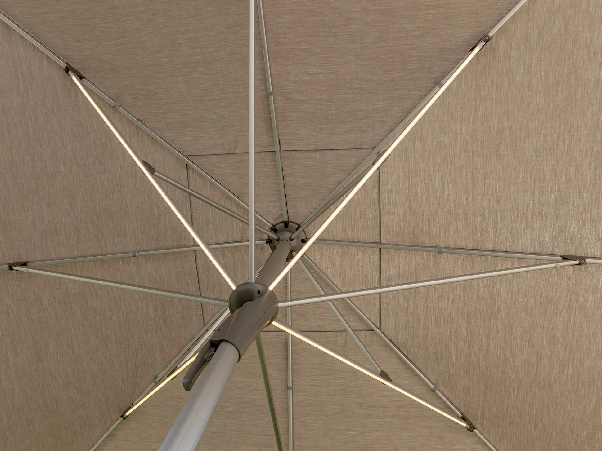 Glatz Fortello LED parasol 400x400cm