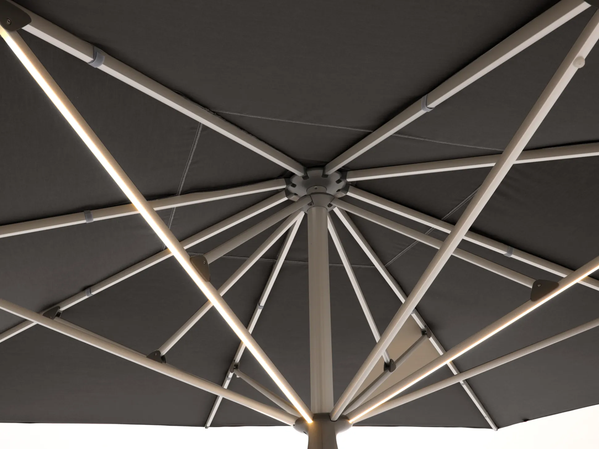 Glatz Fortello LED parasol 400x400cm