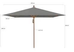Glatz Piazza parasol 250x250cm