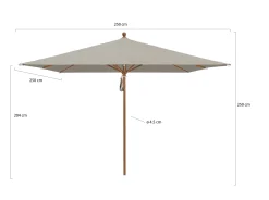Glatz Piazza parasol 250x250cm
