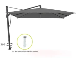 Glatz Sombrano S+ Easy zweefparasol 350x350cm