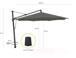 Glatz Sombrano S+ Easy zweefparasol ø 350cm