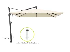 Glatz Sombrano S+ Easy zweefparasol 300x300cm
