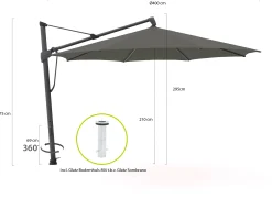 Glatz Sombrano S+ Easy zweefparasol ø 400cm