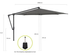Glatz Sunwing Casa zweefparasol ø 300cm