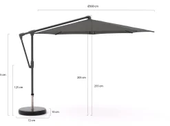 Glatz Sunwing Casa zweefparasol ø 300cm