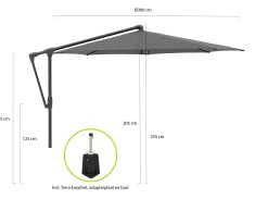 Glatz Sunwing Casa zweefparasol ø 300cm