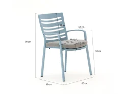 Hartman Alexandra dining tuinstoel stapelbaar