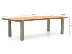 Hartman Almeria dining tuintafel 280x100x77cm