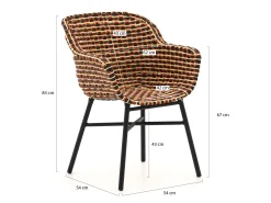 Hartman Delphine/Sophie Studio 170cm dining tuinset 5-delig