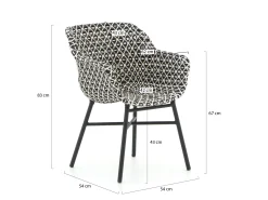 Hartman Delphine/Sophie Studio ø128cm dining tuinset 5-delig