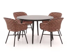 Hartman Delphine/Sophie Studio ø128cm dining tuinset 5-delig