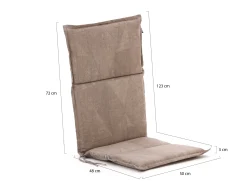 Hartman Fiber tuinkussen hoog 123x50cm