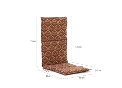 Hartman Fiber tuinkussen hoog 123x50cm