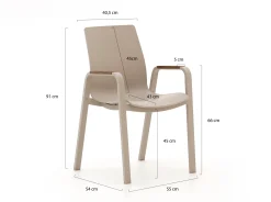 Hartman Flow dining tuinstoel stapelbaar