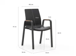 Hartman Flow/Sophie Studio ø128cm dining tuinset 5-delig