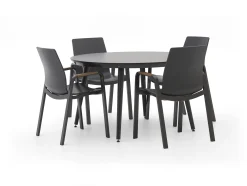 Hartman Flow/Sophie Studio ø128cm dining tuinset 5-delig