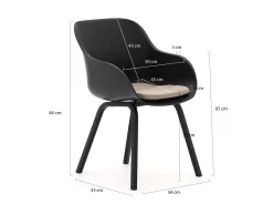 Hartman Le Soleil Element/Sophie Studio 170cm dining tuinset 5-delig