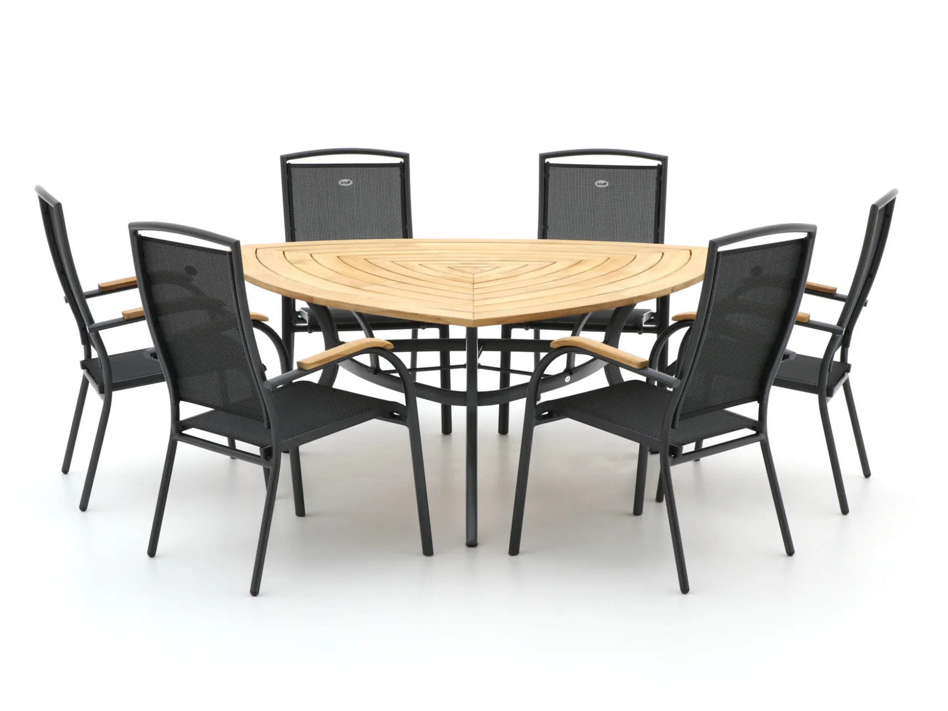 Hartman Raffaelo/Triangular 170cm dining tuinset 7-delig stapelbaar