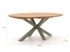 Hartman San Sebastian dining tuintafel 200x120x76cm