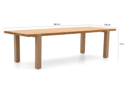 Hartman Sophie Studio/Almeria 280cm dining tuinset 7-delig