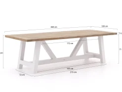 Hartman Sophie Studio/Bresimo 260cm dining tuinset 7-delig