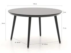Hartman Sophie Studio dining tuintafel ø128cm