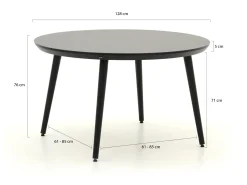 Hartman Sophie Studio dining tuintafel ø128cm