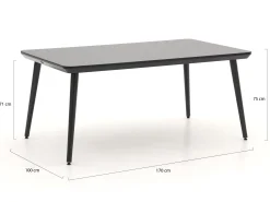Hartman Sophie Studio dining tuintafel 170x100cm