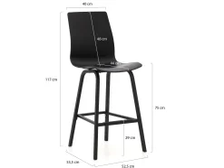 Hartman Sophie Studio Wave barstoel