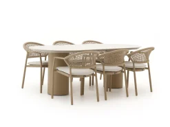 Hartman Taragona/Valencia 220cm dining tuinset 7-delig