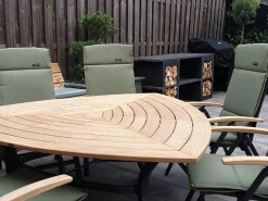 Hartman Triangular Classic dining tuintafel 170x170x170x74,5cm