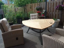 Hartman Triangular Classic dining tuintafel 170x170x170x74,5cm