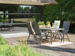 Hartman Troy/ROUGH-S 160cm dining tuinset 5-delig verstelbaar