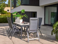 Hartman Troy/ROUGH-S 160cm dining tuinset 5-delig verstelbaar
