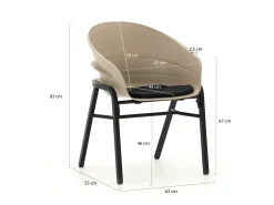Hartman Tubb dining tuinstoel verstelbaar