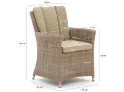 Intenso Adriano/ROUGH-X 240cm dining tuinset 7-delig