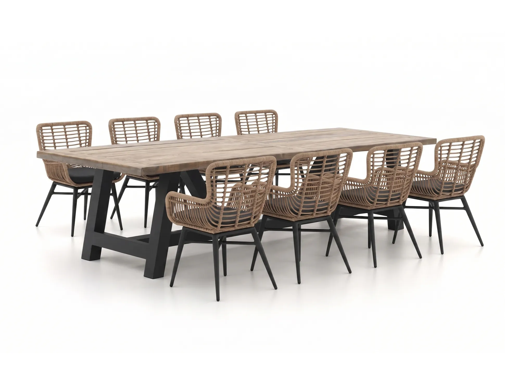 Intenso Asti/Bresimo 330cm dining tuinset 9-delig