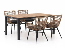 Intenso Asti/Fidenza 160cm dining tuinset 5-delig