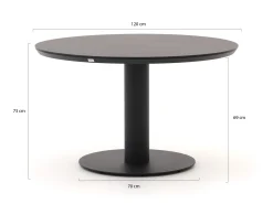Intenso Asti/La Fonte Ø120cm dining tuinset 5-delig